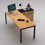 Modern Wooden Executive Office Desk Set
