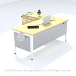 Modern L-Shaped Executive Office Desk