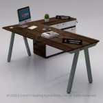 Modern L-Shaped Executive Office Workstation