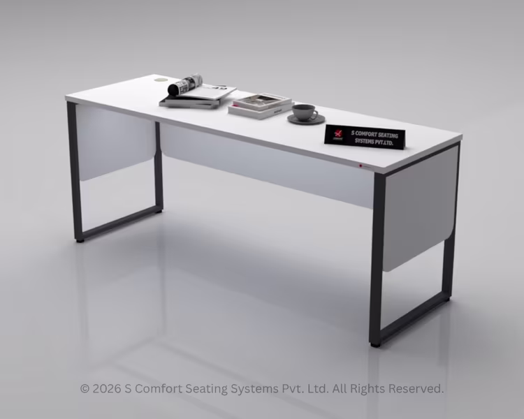 Modern Office Table with Modesty Panel